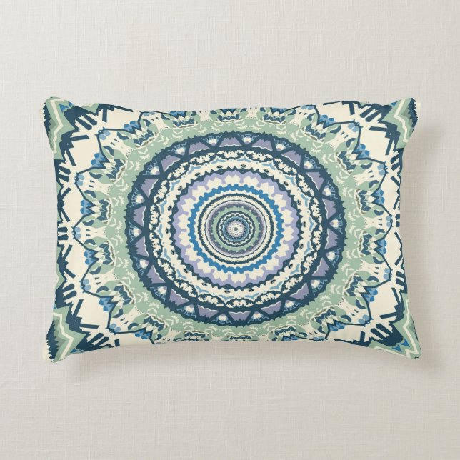 Almofada Decorativa Sage Lavanda Mandala (Frente)