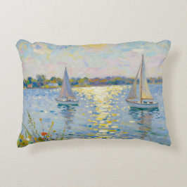 Almofada Decorativa Sailboats New England Summer