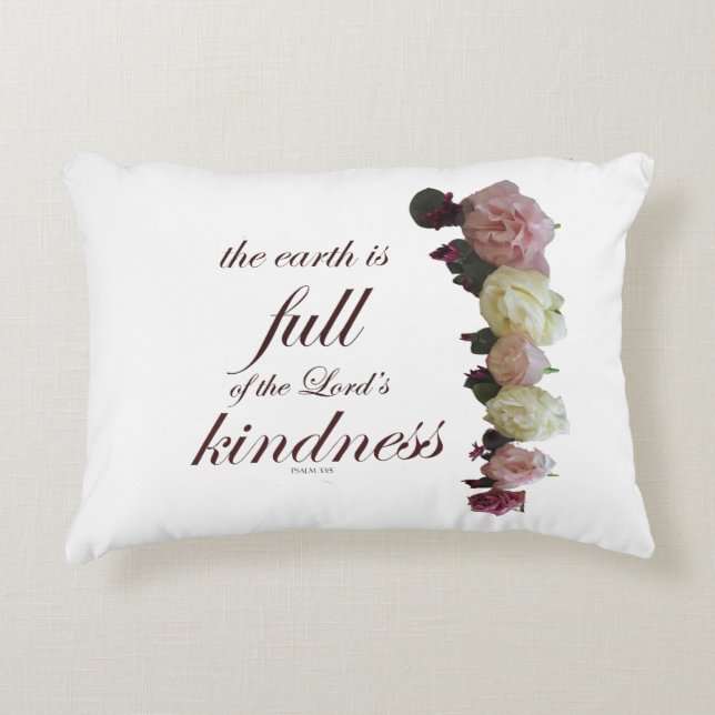 Almofada Decorativa Salmo 33 (Frente)