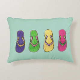 Almofada Decorativa Sandálias da praia