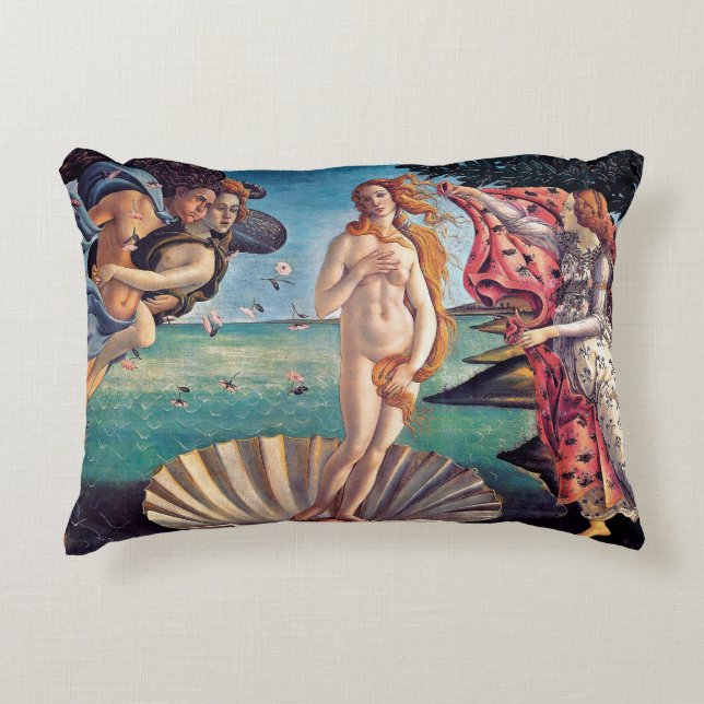 Almofada Decorativa Sandro Botticelli - Nascimento de Vênus - Belas Ar (Frente)