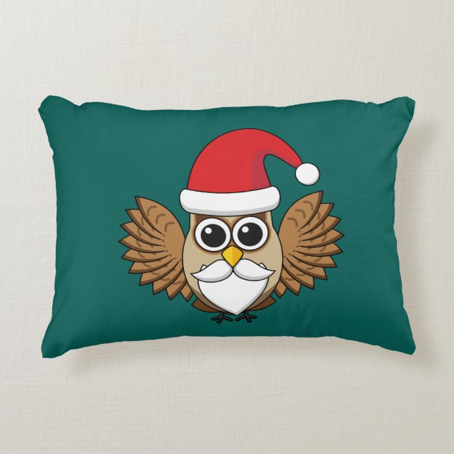 Almofada Decorativa Santa Claus Owl (Frente)
