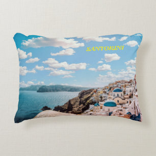 Almofada Decorativa Santorini, Grécia Beach House
