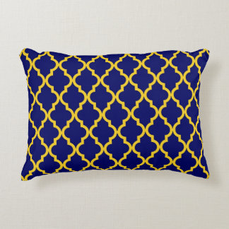 Almofada Decorativa Sapphire Sun: Blue & Yellow Boho Elegance Marroqui