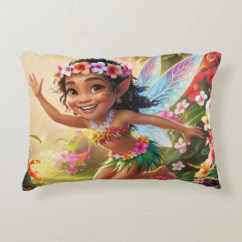 Almofada Decorativa Saudações de Fada Tropical