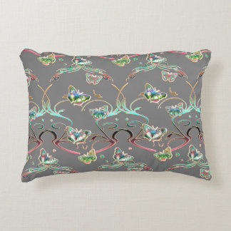 Almofada Decorativa Schmetterlinge Verzierungen Grau