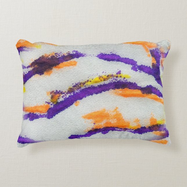 Almofada Decorativa Seamless animal zebra. Dirty art pattern. Abstract (Frente)