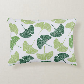 Almofada Decorativa Seamless pattern Green ginkgo biloba 