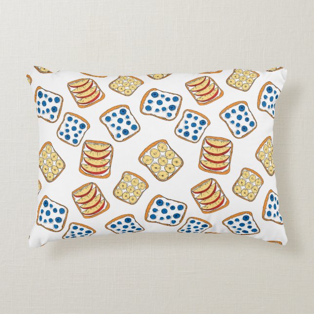 Almofada Decorativa Seamless pattern of toast (Frente)