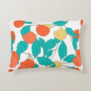 Almofada Decorativa Seamless texture with fruits and leafs