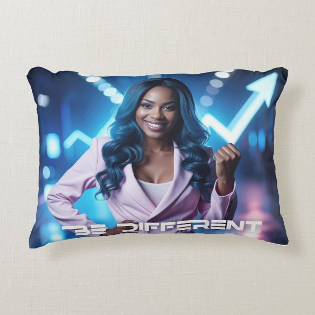 ALMOFADA DECORATIVA SEJA DIFERENTE (Frente)