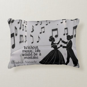 Almofada Decorativa Sem música a vida seria um erro