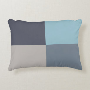 Almofada Decorativa Sementes de Algodão de Cinza Azul Trout