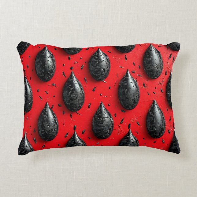 Almofada Decorativa Sementes de Melancia Divertidas Verão Brilhante 🍉 (Frente)