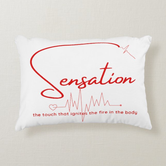 Almofada Decorativa Sensation Pulse Heartline (Frente)