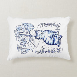 Almofada Decorativa Sentado Blue Cat