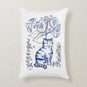 Almofada Decorativa Sentado Blue Cat