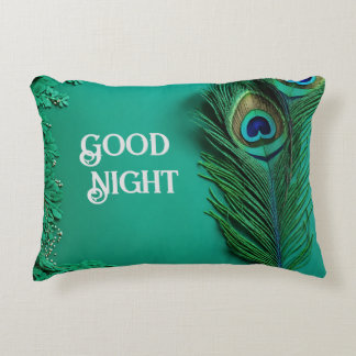 Almofada Decorativa Serene Peacock Boa Noite Travesseiros