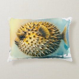 Almofada Decorativa Série Aquarela: Baiacu