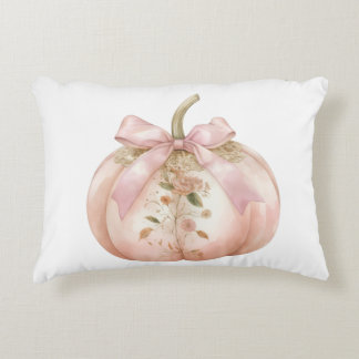 Almofada Decorativa Shabby Chic Rosa Floral Abóbora Coquette Outono