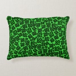 Almofada Decorativa Shamrock Shaped Leopard Print para Saint Patrick