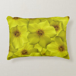 Almofada Decorativa Shrubby Cinquefoil Padrão Sem Costura