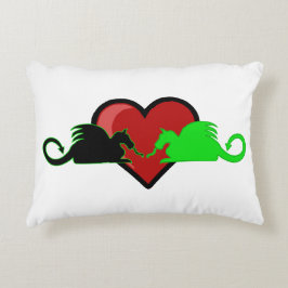 Almofada Decorativa Silhouette Dragon Love