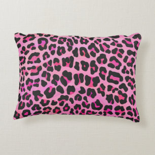 Almofada Decorativa Silhouette Pink e Black Leopard