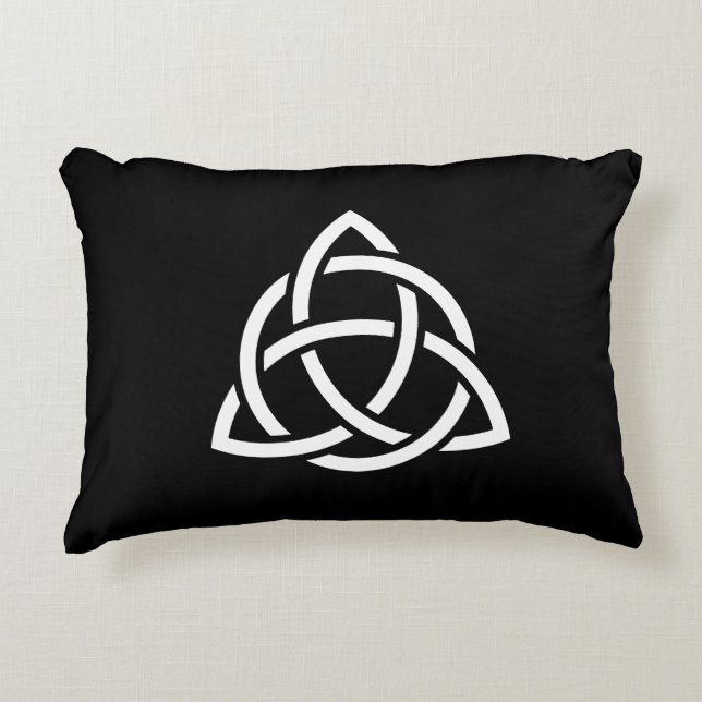 Almofada Decorativa Símbolo Celtic Trinity Knot Triquetra (Frente)