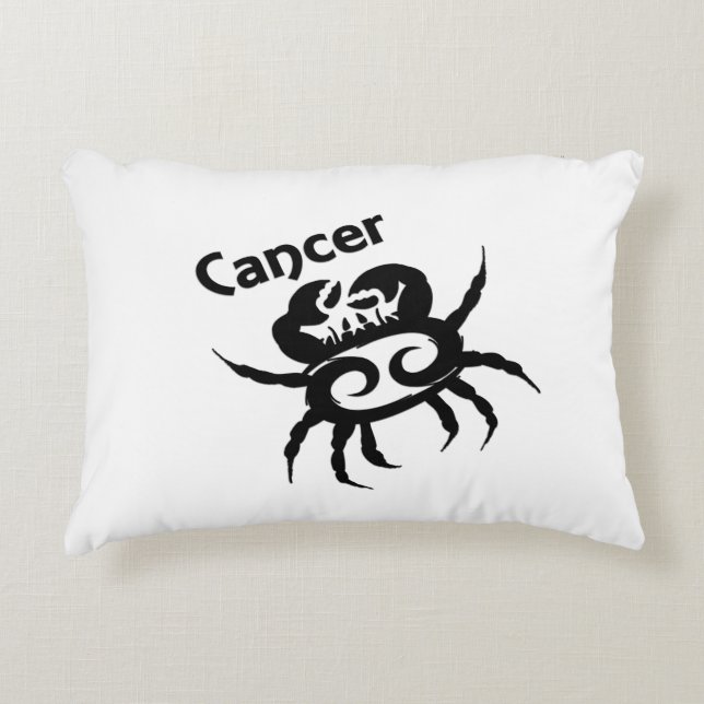 Almofada Decorativa Símbolo e sinal Zodiac do cancer (Frente)