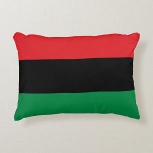 Almofada Decorativa Símbolo Pan-Africano de Bandeira e União / leque
