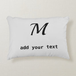 Almofada Decorativa simples e mínimo adicione o texto monograma foto