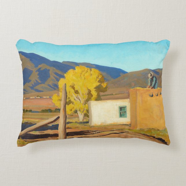 Almofada Decorativa Sinais do outono de 1931 por Maynard Dixon (Frente)