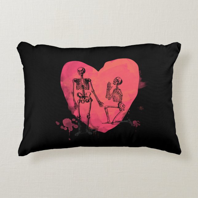 Almofada Decorativa Skeleton Love (Frente)