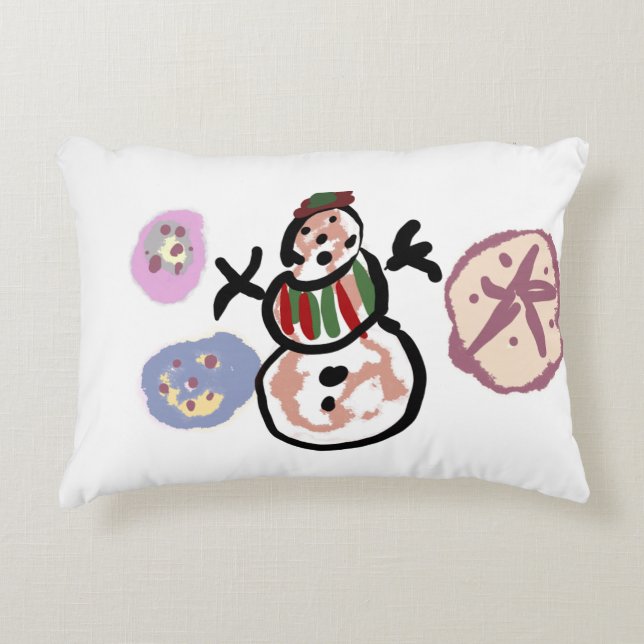 Almofada Decorativa Snowman sweet (Frente)