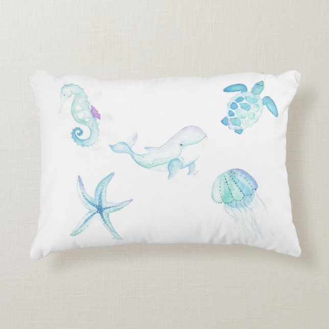 Almofada Decorativa Sob O Mar (Frente)