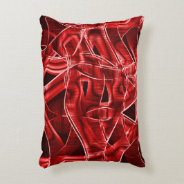 Almofada Decorativa Sobreposição cruzada de restos de fita de acrílico