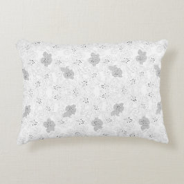 Almofada Decorativa Sobreposição de Grade Transparente – Textura PNG E