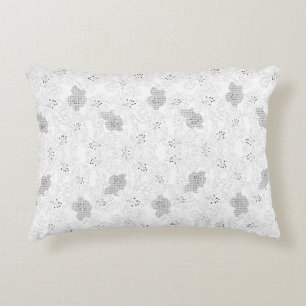 Almofada Decorativa Sobreposição de Grade Transparente – Textura PNG E