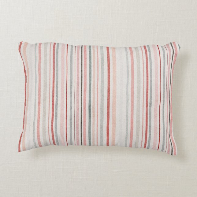 Almofada Decorativa Soft Neutral Stripe Accent Pillow (Verso)