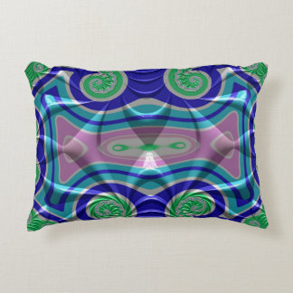 Almofada Decorativa ~SOFT TENDRILS Azul Cor-de-rosa Verde ~ Design Fra