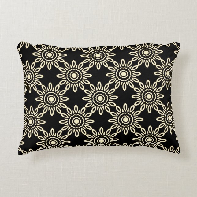 Almofada Decorativa Sol Dourado Retro (Frente)