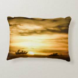 Almofada Decorativa Sol No Oceano Pacífico