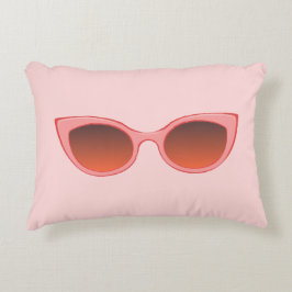 Almofada Decorativa Sol Rosa, Óculos De Sol De Gato, Formas Femininas
