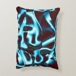 Almofada Decorativa Sombras de ciano azul no abstrato