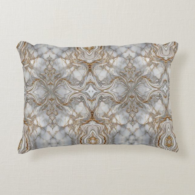 Almofada Decorativa Sophisticated Marble com Dourado (Frente)