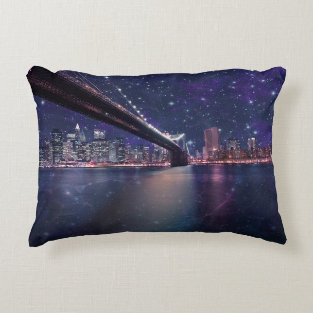Almofada Decorativa Spacey Manhattan Skyline (Frente)