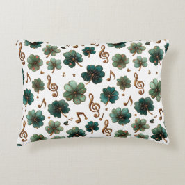 Almofada Decorativa St. Patrick’s Day Musical Shamrock