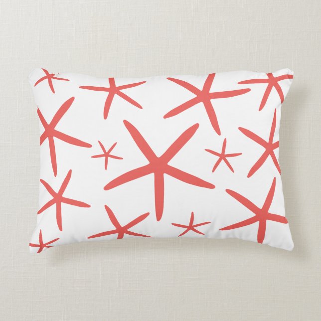 Almofada Decorativa Starfish magro | Coral (Frente)