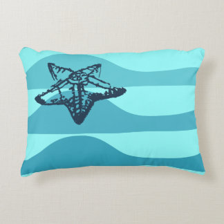 Almofada Decorativa Starfish & Ocean Waves Lumbar Cushion
